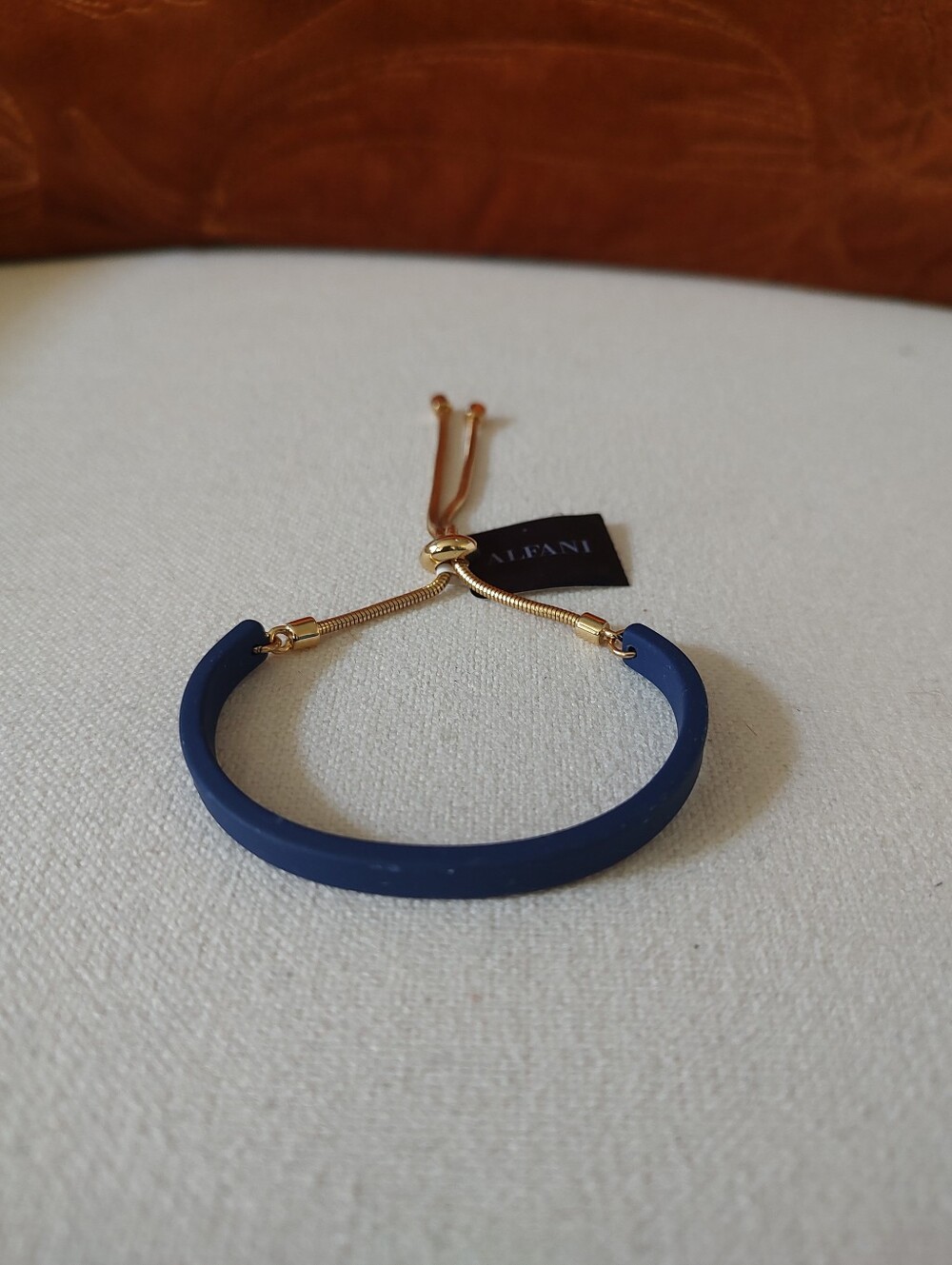 New Alfani Navy Blue  Bracelet with Gold-Tone Accents